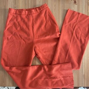 Vintage orange wool trousers